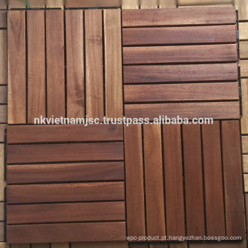 Telhas de plataforma de madeira 300 * 300 * 19 mm para decoração exterior